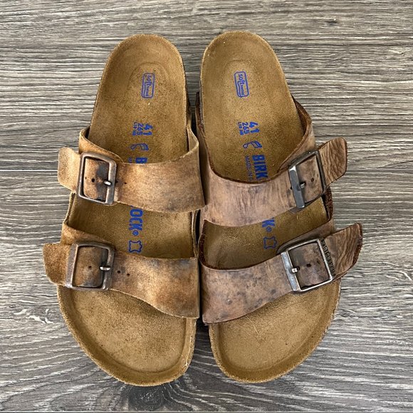 Birkenstock | Shoes | New Soles Birkenstock Arizona Sandals Size 4 Womens  L1 M8 | Poshmark